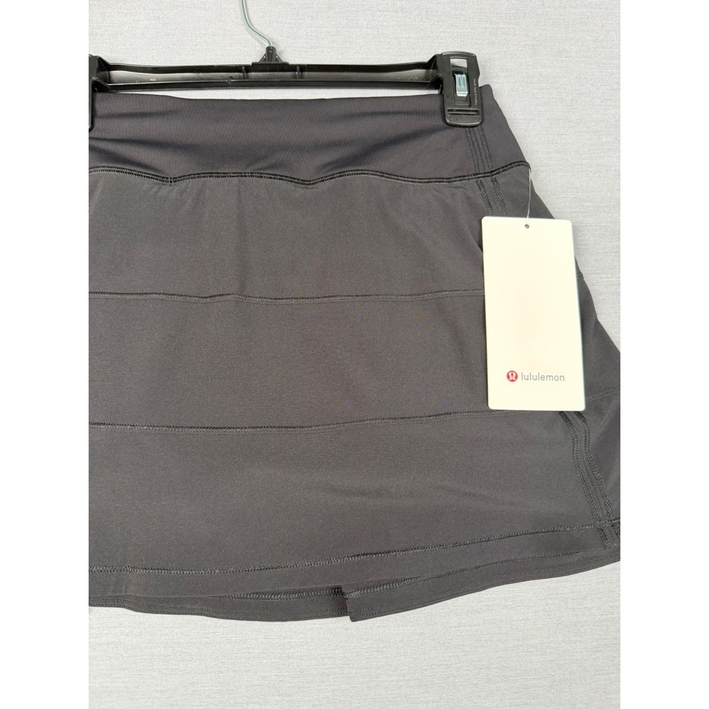 Lululemon Pace Rival Mid-Rise Skirt Black NWT Size 6 Pockets Excellent Tennis - Picture 6 of 13